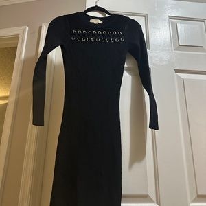 Black slinky dress